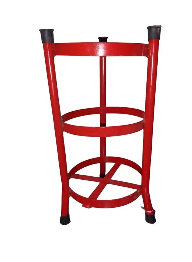 PYRO GUARD Fire Extinguisher Stand, Floor Mount Holder for 2kg, 4kg & 6kg Extinguishers, Red - Image 1